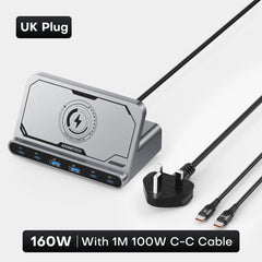 Wireless Fast Charger with 65W PD & 45W PPS Type-C Ports by Snagg A Charging Station