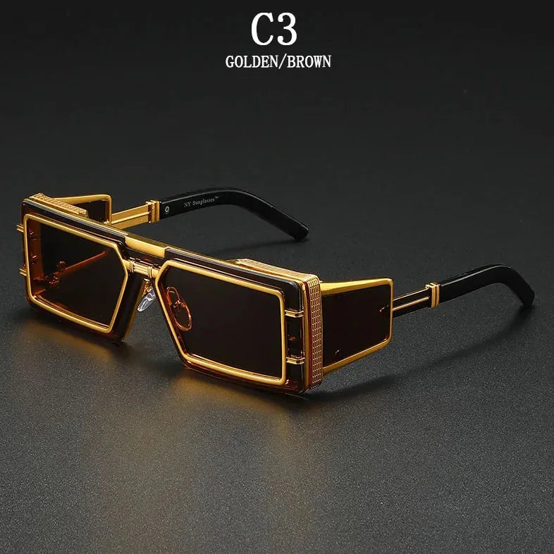 Square Vintage Luxury Steampunk Sunglasses by Snagg A Shades