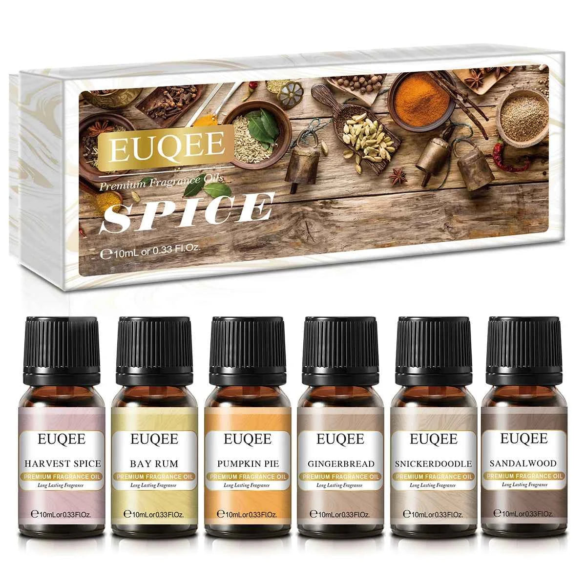 6 Piece Fragrance Oil Collection – Premium 10ml Aroma Diffusion Set for Home & Crafting