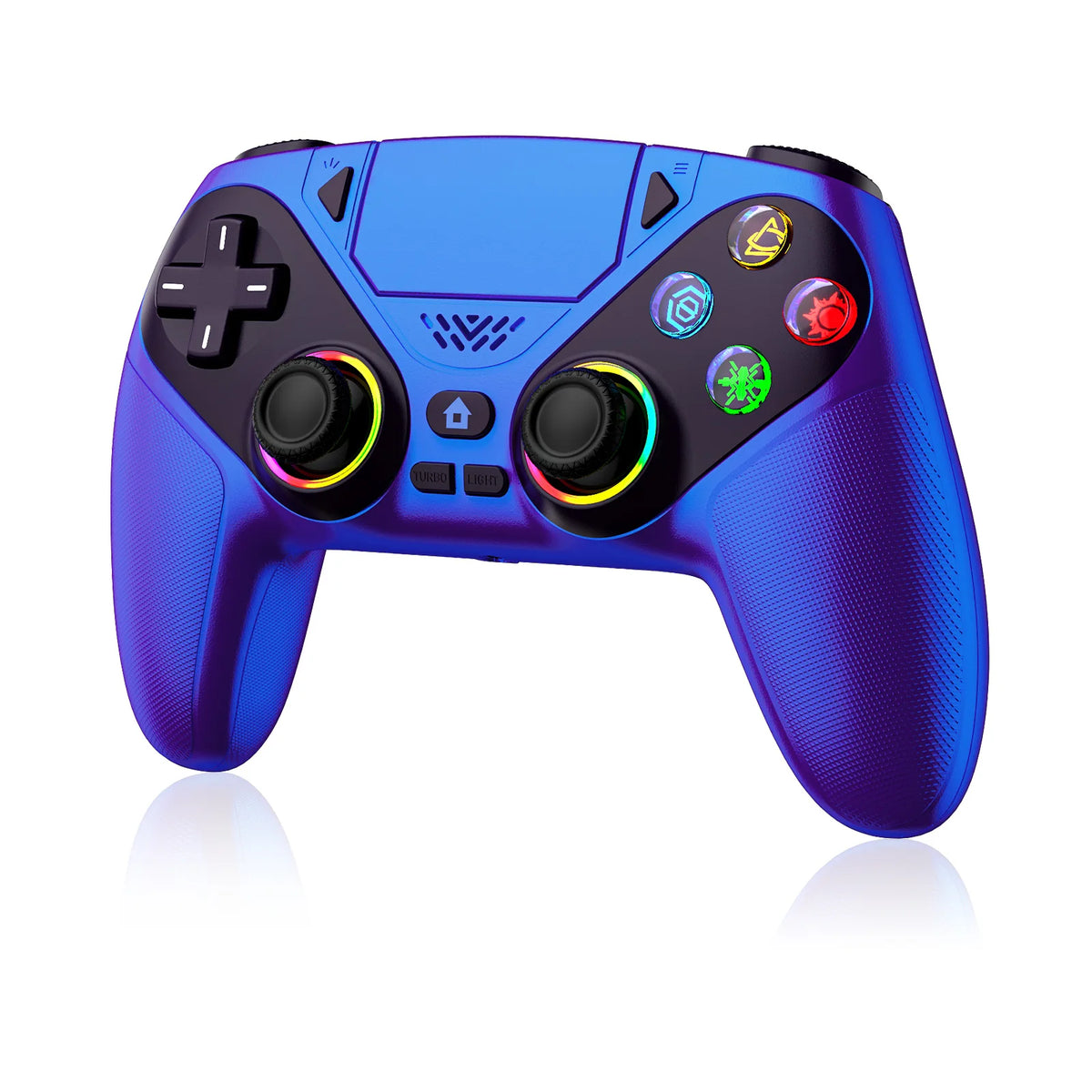 RH-5188 RGB Wireless Controller - Full Hall Effect & Programmable Precision for PS5