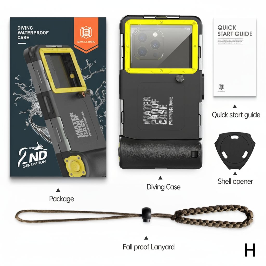 Universal Waterproof Phone Case – IP68 Rated 15m/50ft by Snagg A Phone Case