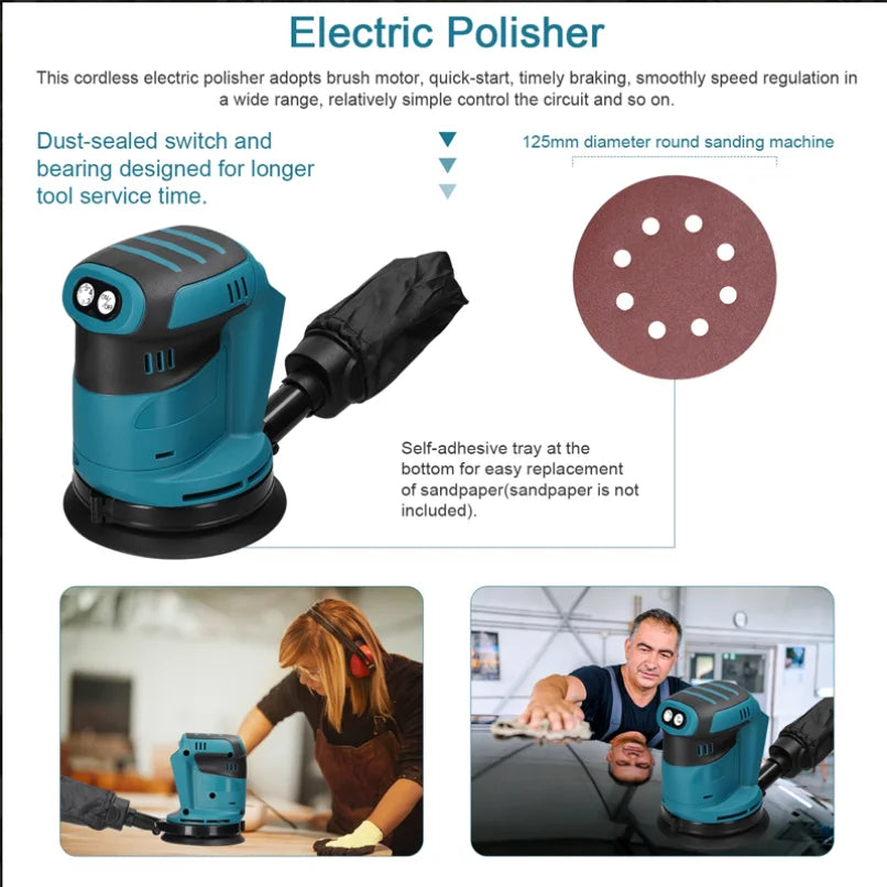 Cordless 6-Speed Orbital Sander