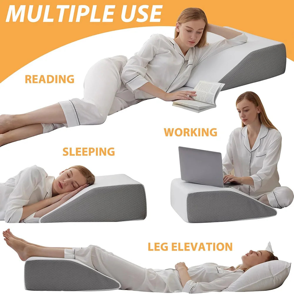 Leg Elevating Memory Foam Pillow by Snagg A Pillow