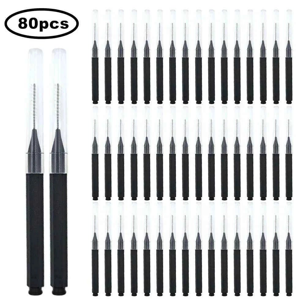 Professional 80/100 Piece Mini Grooming Set – Disposable Multi Purpose Precision Brushes