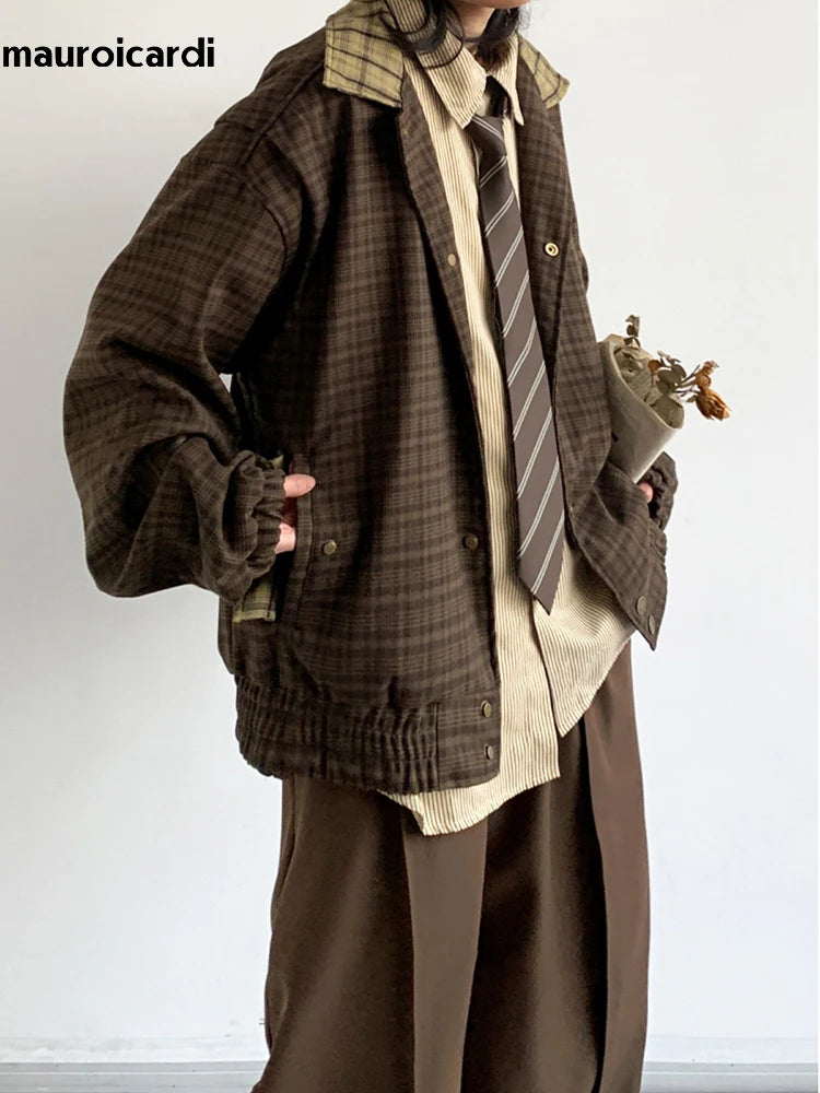 Oversized Patchwork Plaid Jacket by Snagg A Jacket