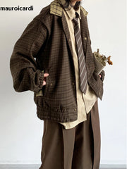 Oversized Patchwork Plaid Jacket by Snagg A Jacket