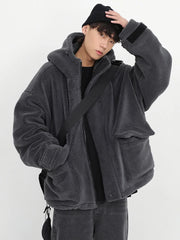 Oversized Sherpa Jacket with Hood by Snagg A Jacket