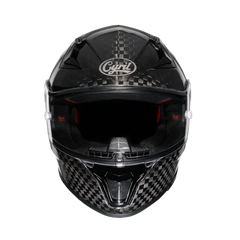 Carbon Fiber Pattern Full Face Motorcycle Helmet by Snagg A Motorcycle Helmet