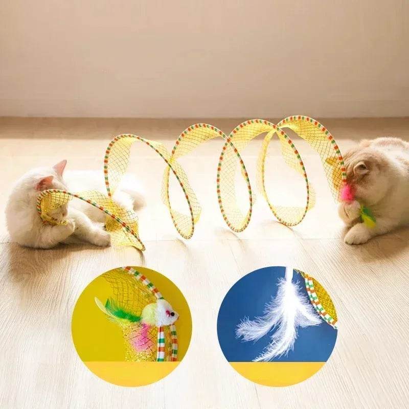 Cat Tunnel Spring Toy - SnaggIt