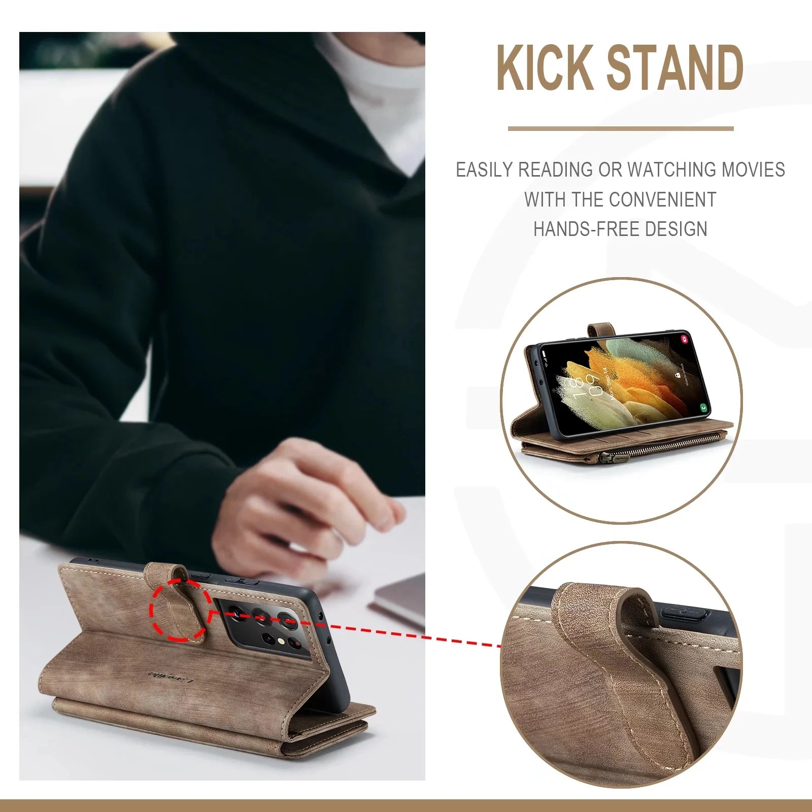 Flip Leather Wallet Case – for Samsung Galaxy S25 Series - Phone Cases & Covers