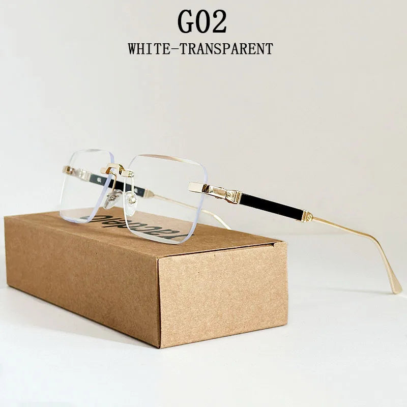 Rimless Square Sunglasses by Snagg A Shades