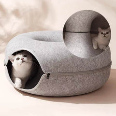 Cat Tunnel Donut Bed - SnaggIt