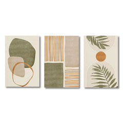 Set of 3 Abstract Tropical Canvas Prints by Snagg A Print