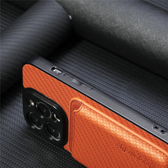 Carbon Fiber Style PU Leather MagSafe Case for iPhone 17 Air / Series (LM2) by Snagg A Phone Case