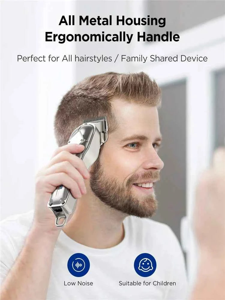 Professional 2 Piece Cordless Grooming Suite – All in One Master Clipper & Precision T Blade Trimmer Kit