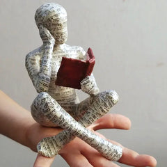 Abstract Reading Woman Sculpture by Snagg A Sculpture