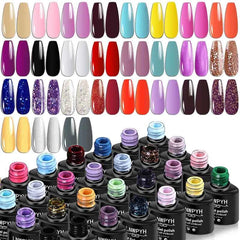 27 Color Ultimate Professional Manicure Station – Poly Extension & Gel Polish Mega Kit with UV/LED System