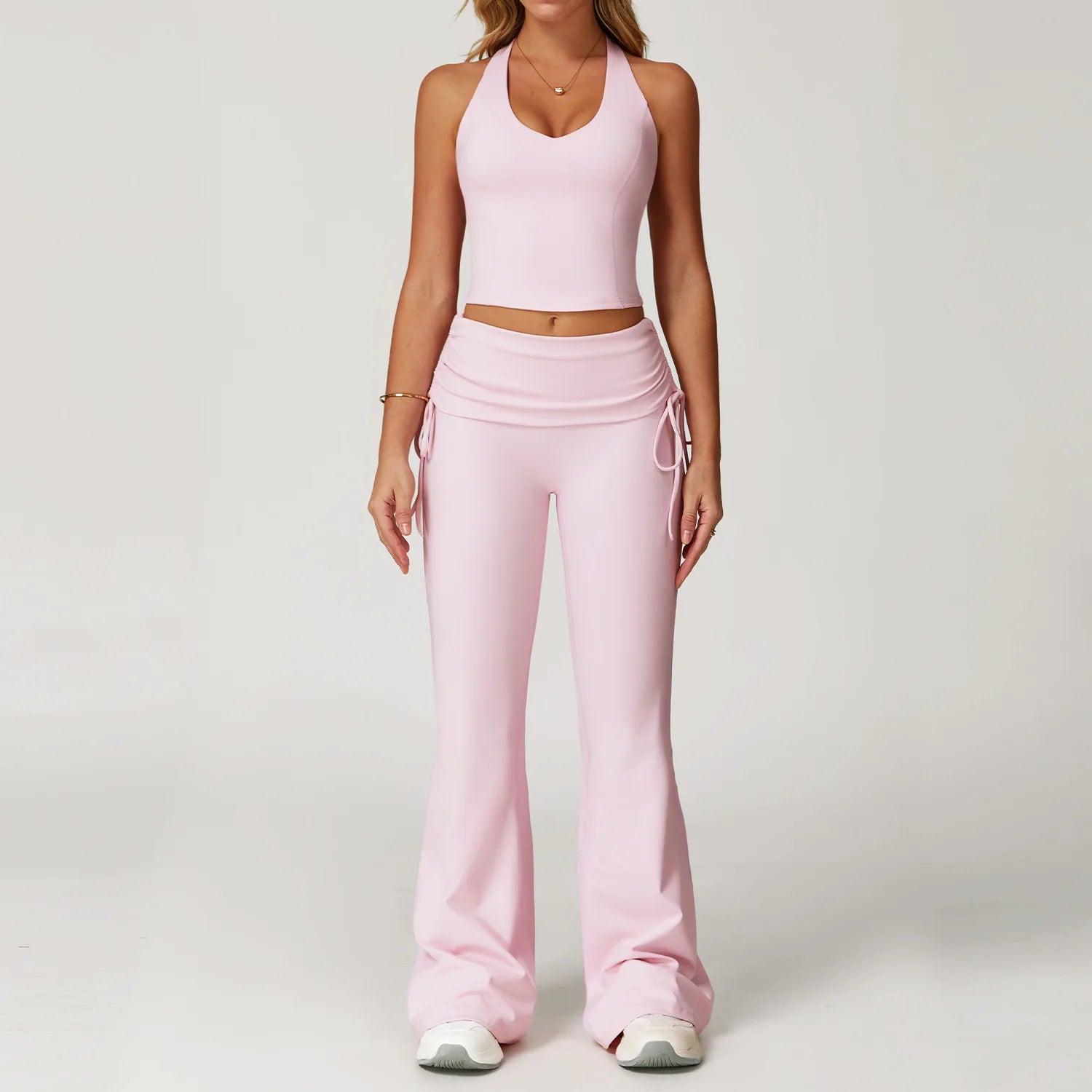 Women's 2-Piece Yoga Set | High Waist Leggings & Sports Bra Workout Tracksuit Gym Activewear