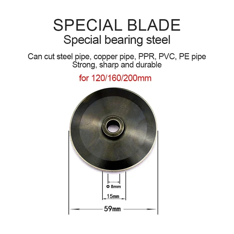 Roller-type large-diameter pipe cutter for PVC pipe – image 7