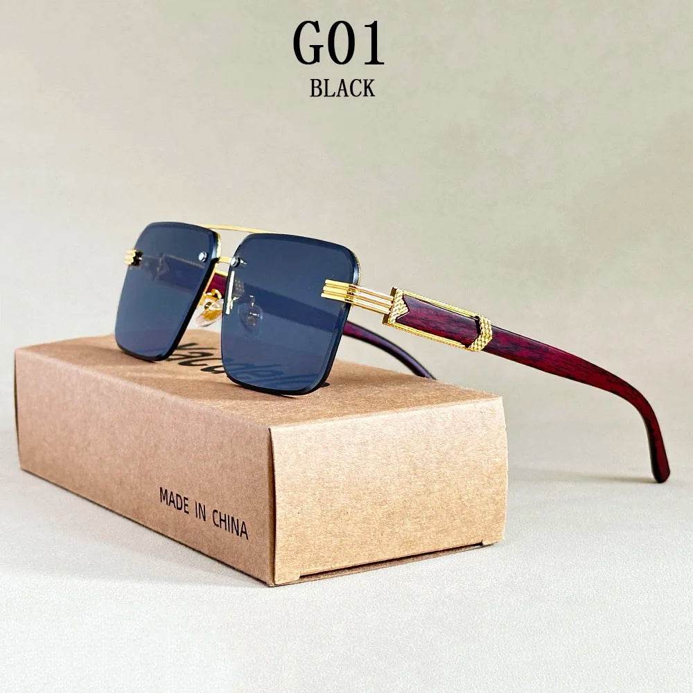 2025 Rimless Square Sunglasses - SnaggIt