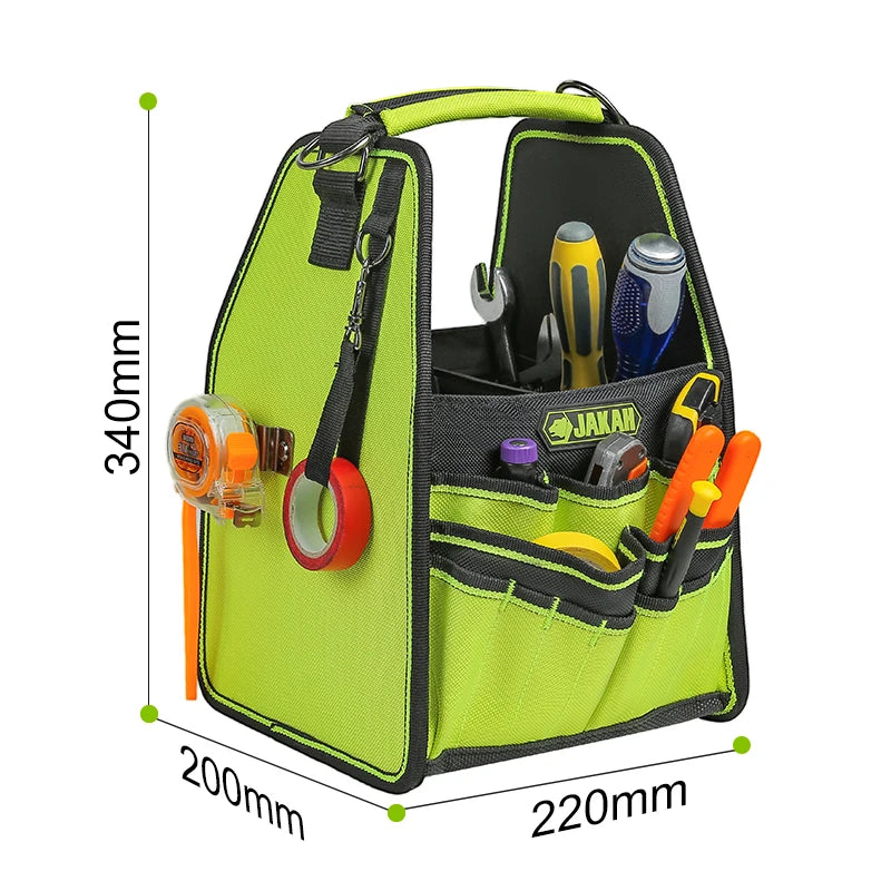 Open Tool Bag with Adjustable Straps