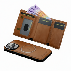 MagSafe Compatible Detachable Leather Wallet Case For iPhone Series