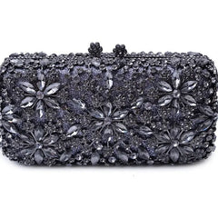 Stone Chain Crystal Evening Clutch by Snagg It Purses