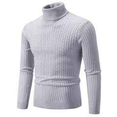 Men’s Essential Turtleneck Pullover | 2026 Winter High-Neck Knitted Sweater