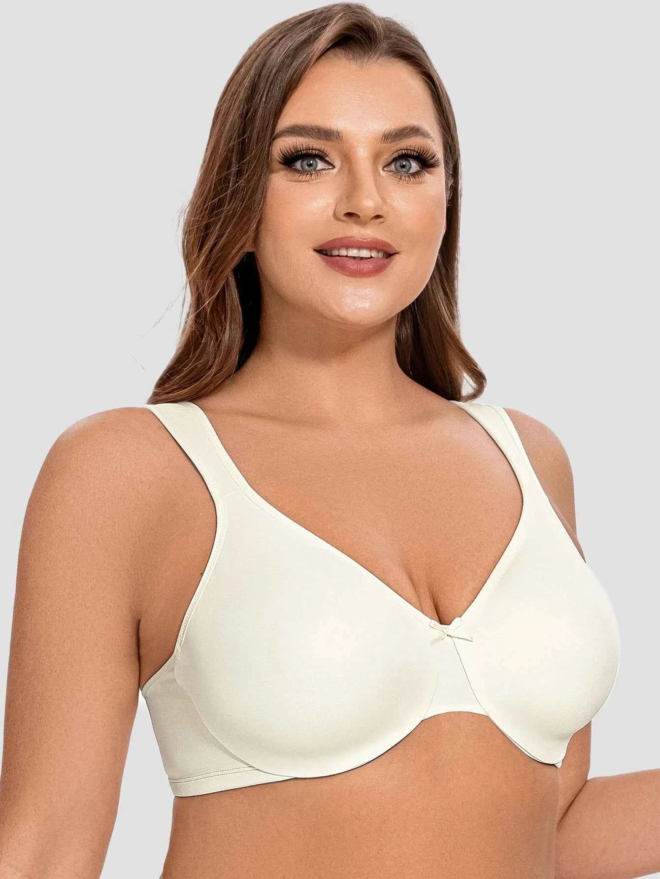 Plus Size Seamless Minimizer Bra | Underwire Unlined Full Coverage Comfortable