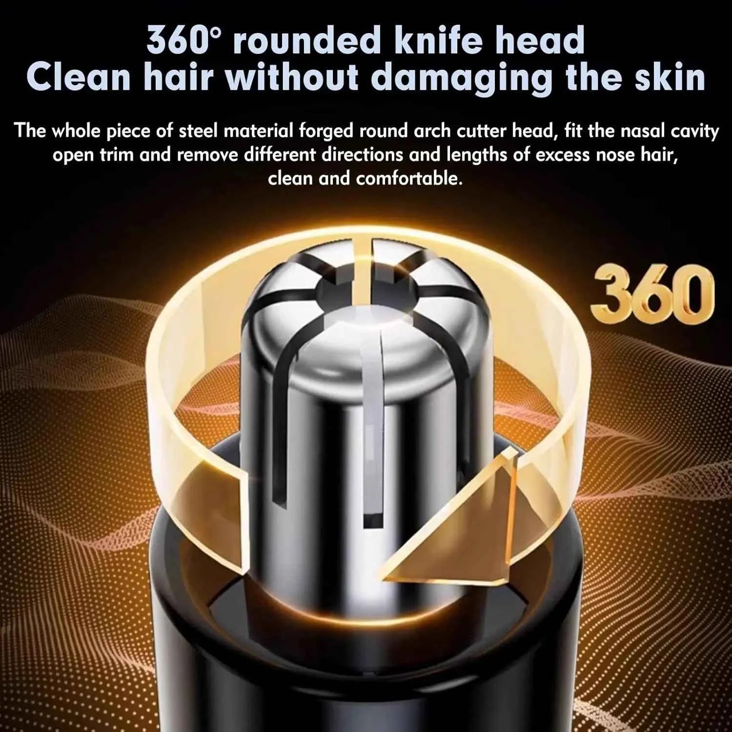 Professional 2026 Rechargeable Precision Trimmer – IPX7 Waterproof Aluminum Alloy System for Painless Facial Grooming