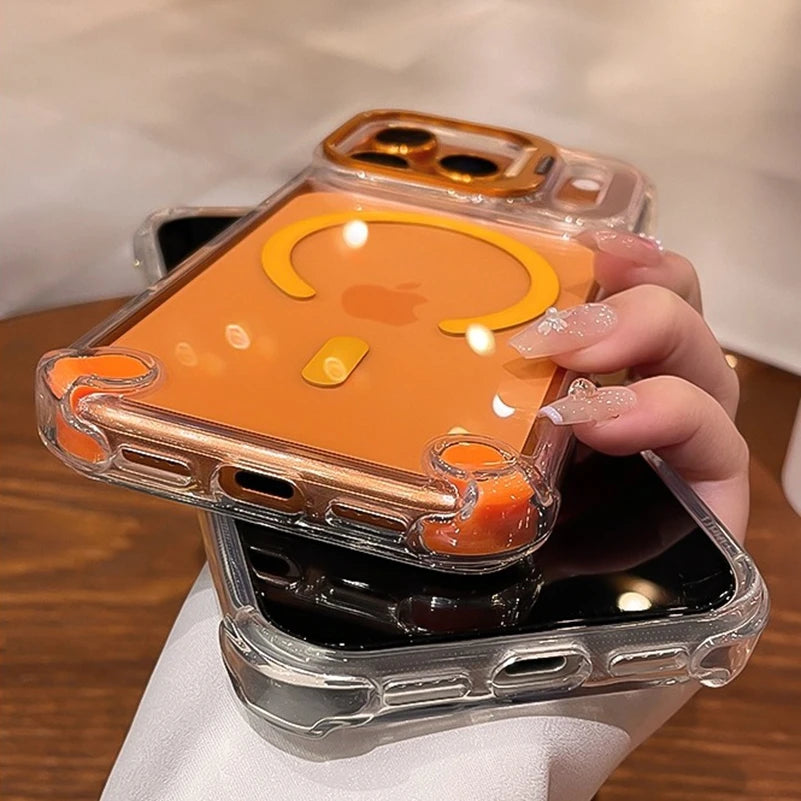 Luxury Transparent Airbag Case - For iPhone 14 Series - Phone Cases & Covers