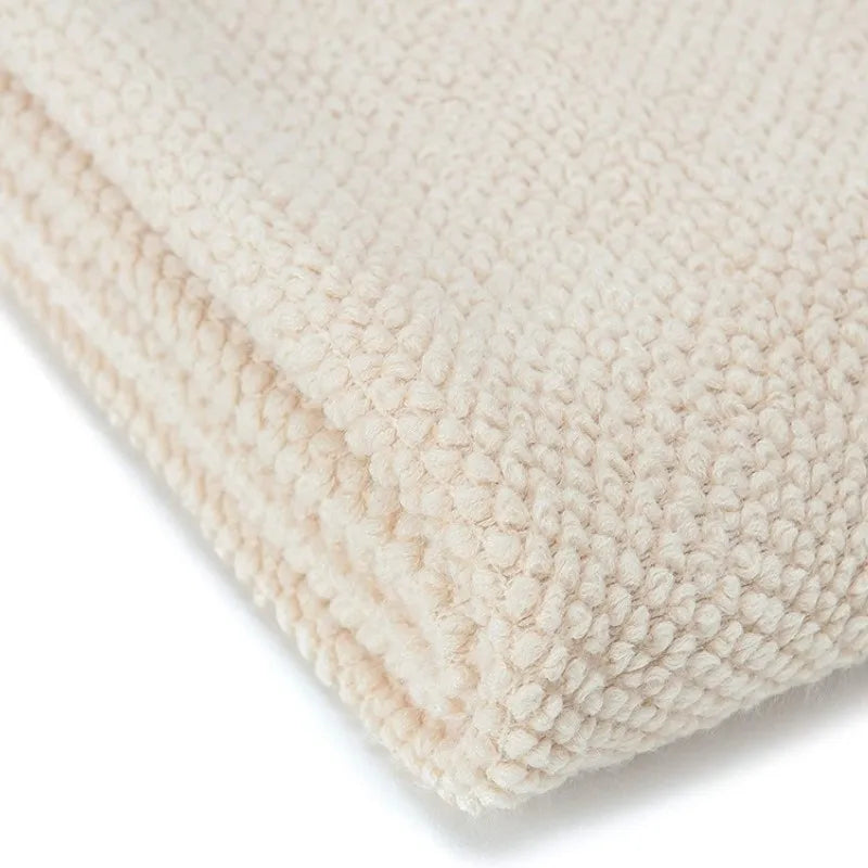 Knitted Throw Blanket – Cozy Comfort with Fringe by Snagg A Throw