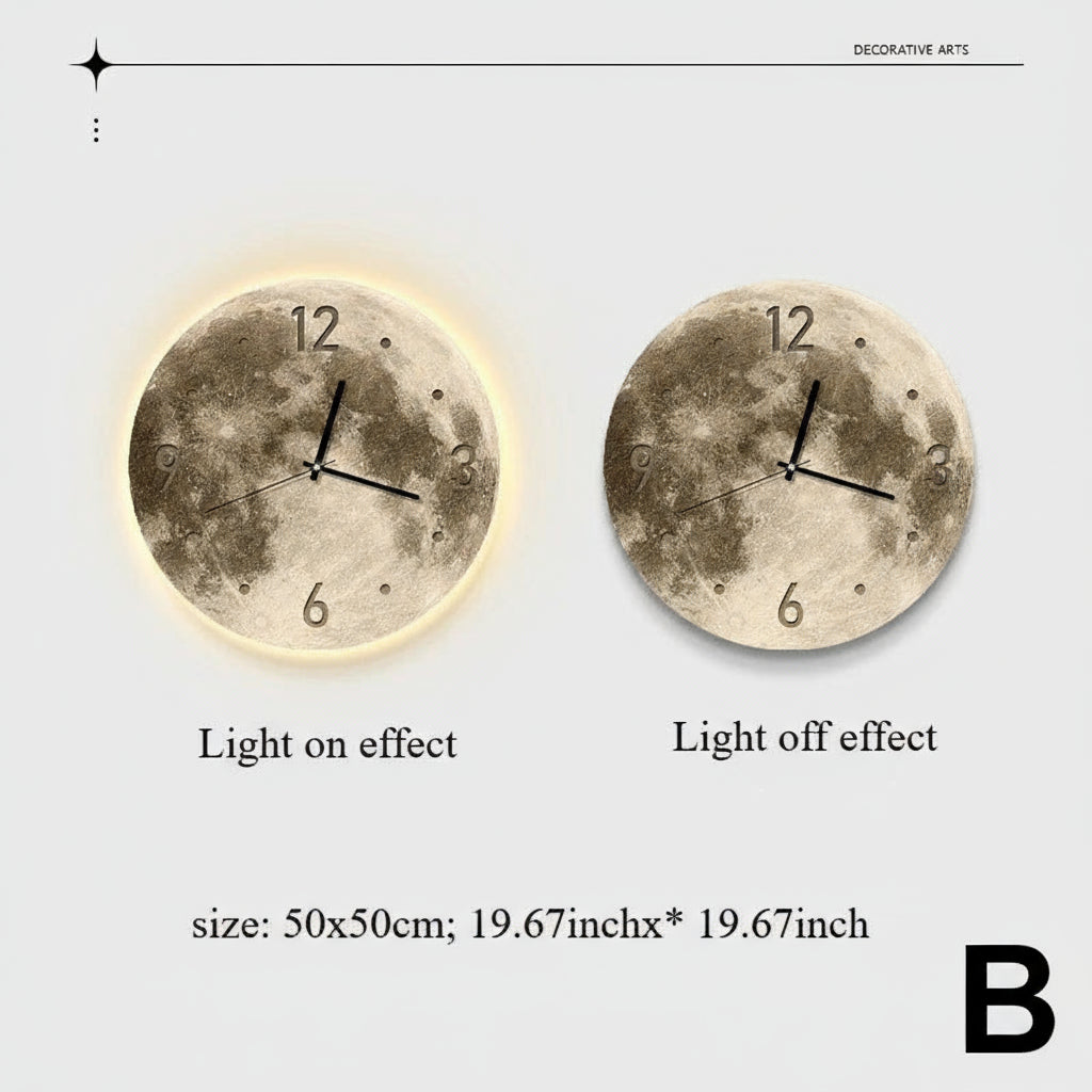 20 Inch LED Wall Clock – Moon & Earth Design by Snagg A Clock