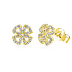 Moissanite Snowflake Stud Earrings by Snagg An Earring