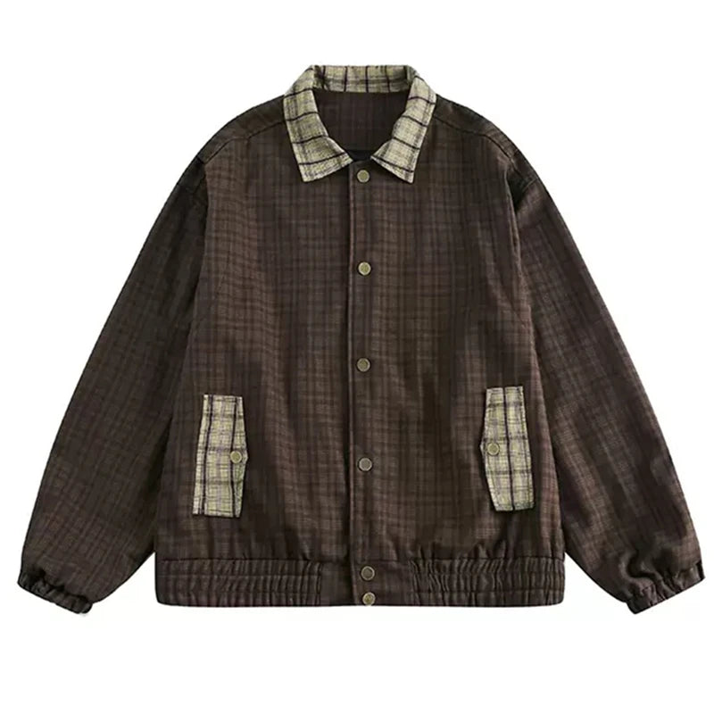 Oversized Patchwork Plaid Jacket by Snagg A Jacket