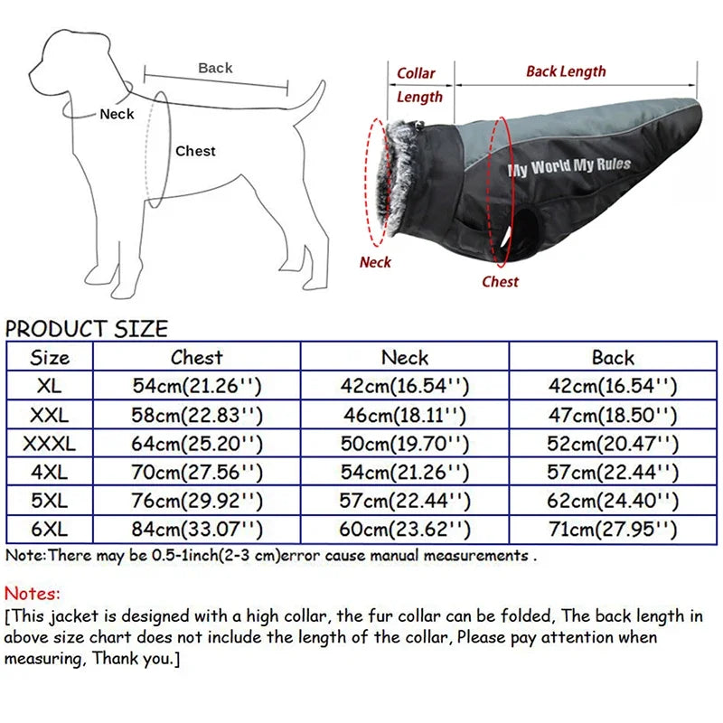 Waterproof Winter Dog Coat by Snagg A Coat