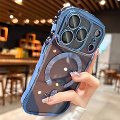 Wave Edge Plating Clear MagSafe Case – iPhone 17 Series - Phone Cases & Covers