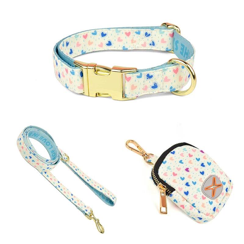 Adjustable Dog Collar & Leash Set with Waste Bag - SnaggIt