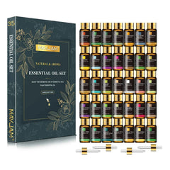 35 Bottle Master Essential Oil Library – 100% Pure Botanical Collection for Diffusion, Wellness & Artisanal Crafting