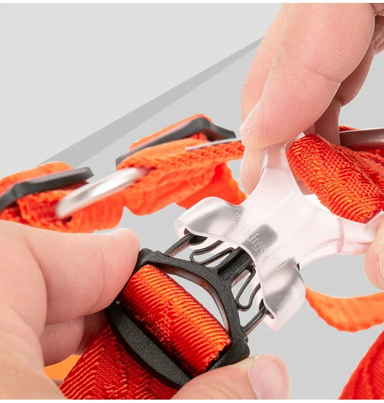 Orange No Pull Dog Harness by Snagg A Harness