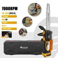 12" Cordless Chainsaw – Lightweight 600W