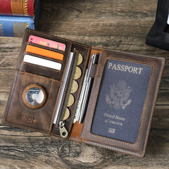 Genuine Leather Passport Wallet by Snagg It Wallet