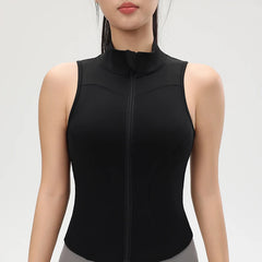 Women’s Shockproof Zipper Yoga Tank Top by Snagg A Tank Top