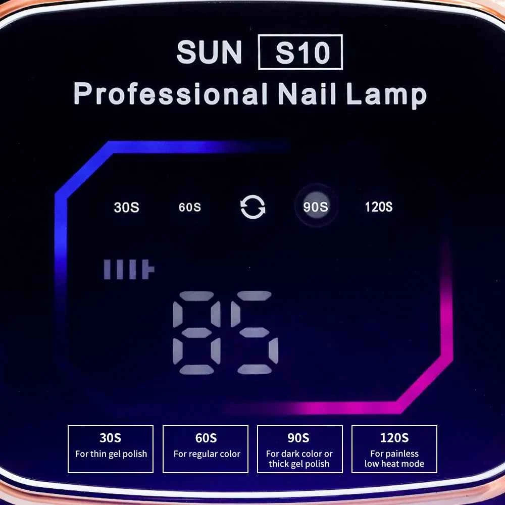 Professional Wireless HD Smart UV/LED Nail Station – High Capacity Rechargeable Curing Lamp