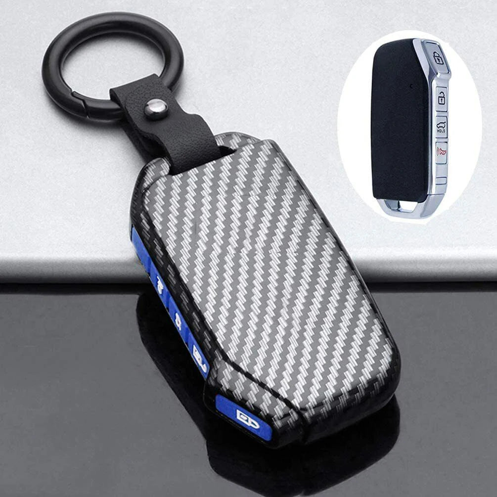 4 Bottons Carbon Fiber ABS Car Key Cover by Snagg A Key Cover