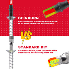 1" Multi Hex Head Metric Insert Bit Set – Magnetic S2 Steel Hex Screwdriver Bits with Base & 3" Bit Holder