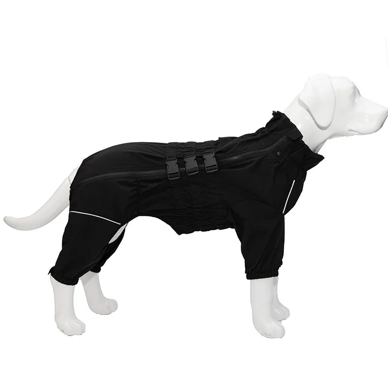 Waterproof 4-Leg Dog Raincoat Jumpsuit by Snagg A Raincoat