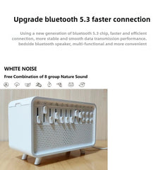 Bluetooth White Noise Machine with Aroma Diffuser, Humidifier & Night Light by Snagg A Diffuser