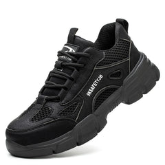 Lightweight Safety Shoes – Men Steel Toe Work by Snagg A Shoes