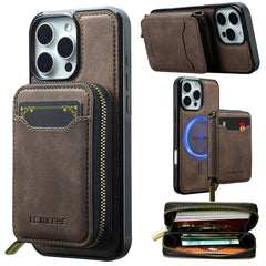 2 in 1 MagSafe Magnetic Leather Wallet & Card Holder Case - for iPhone 15 Series - Phone Cases Covers